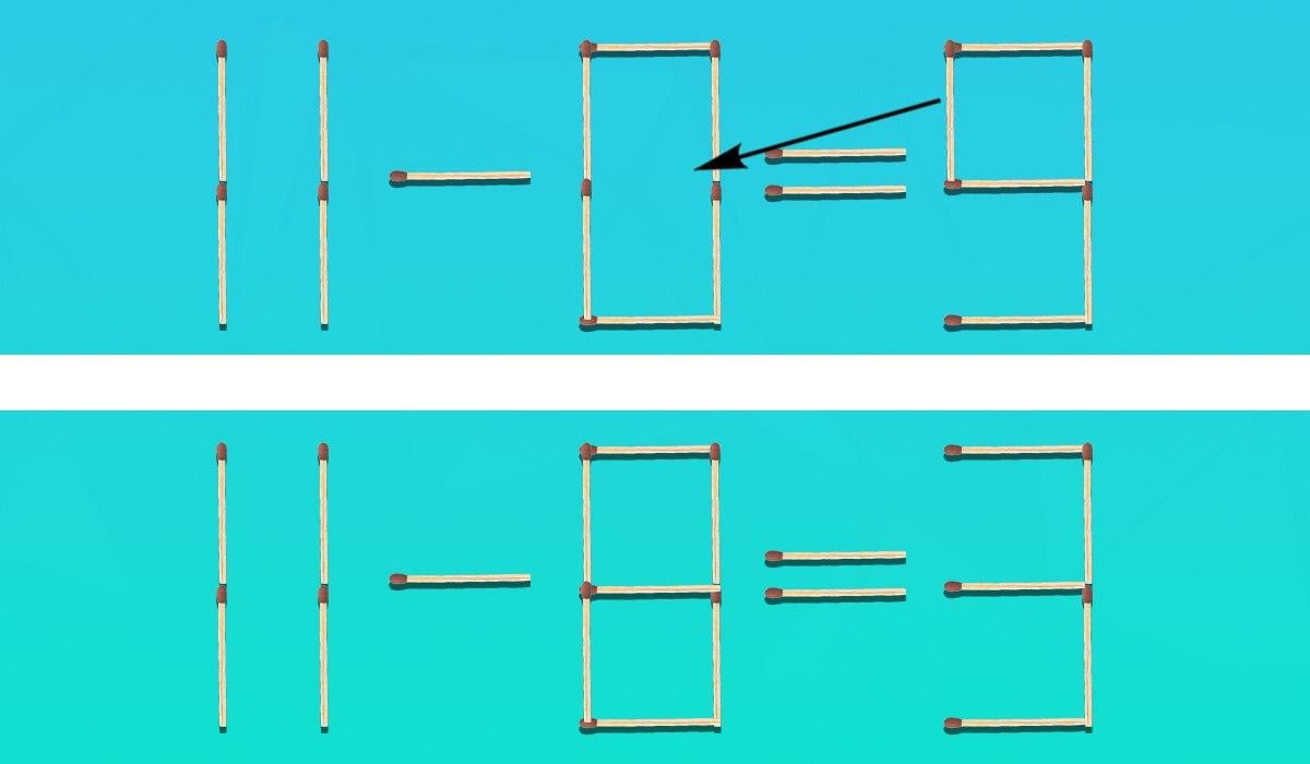 Показује које шибице где треба померити да би једнакост постала тачна / колаж УНИАН