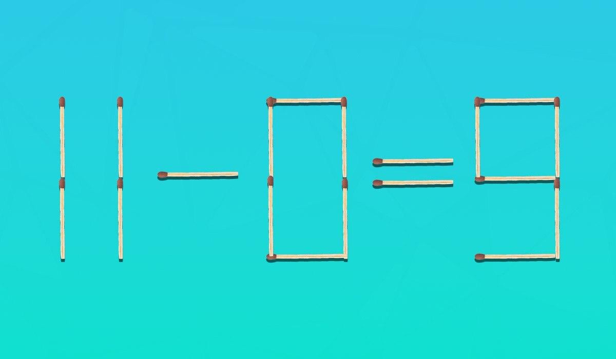 Морате да померите две шибице да бисте исправили једнакост